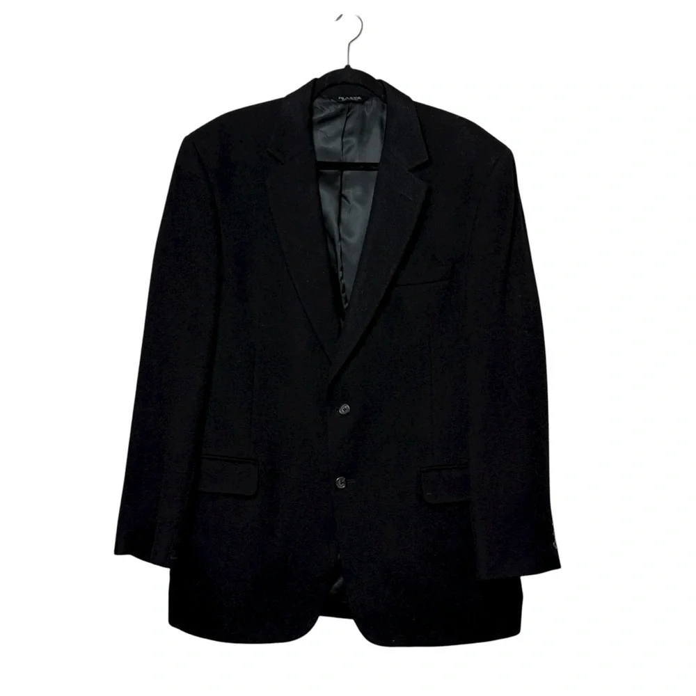 Jos A Bank Blazer Mens 43L Camel Hair 2 Button Sport Coat Jacket Gordon Black